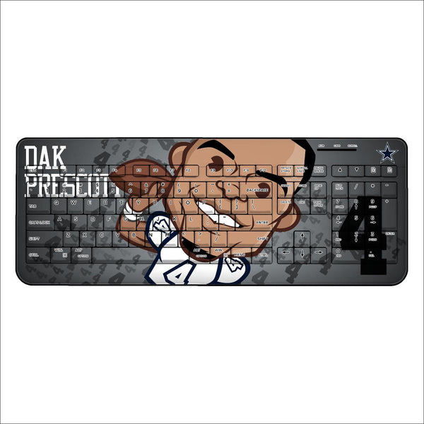 Dak Prescott Dallas Cowboys 4 Emoji Wireless USB Keyboard