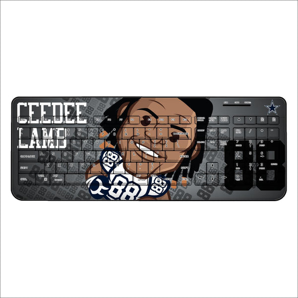 CeeDee Lamb Dallas Cowboys 88 Emoji Wireless USB Keyboard