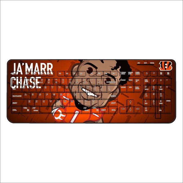 Ja'Marr Chase Cincinnati Bengals 1 Emoji Wireless USB Keyboard