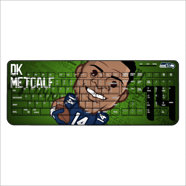 DK Metcalf Seattle Seahawks 14 Emoji Wireless USB Keyboard
