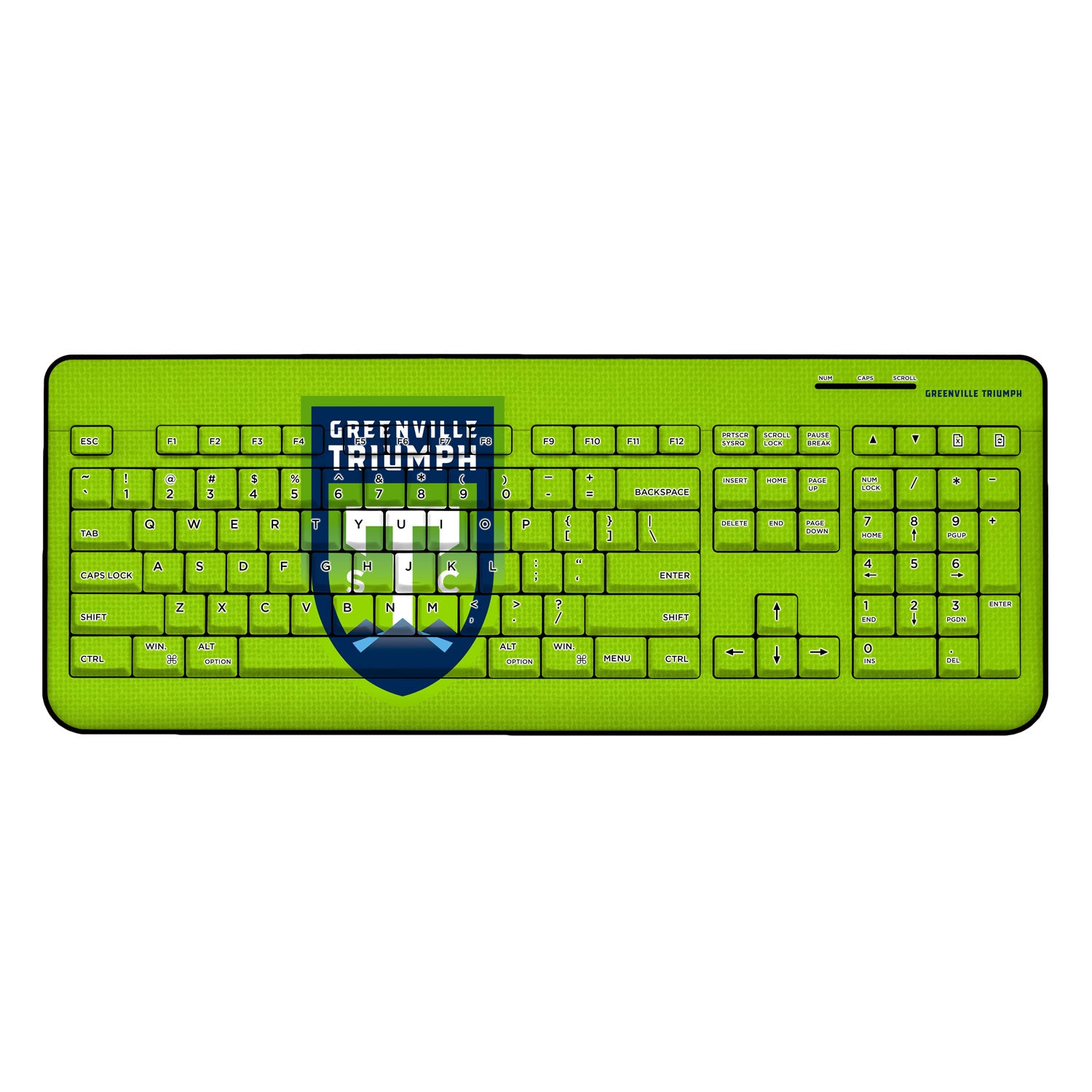 Greenville Triumph SC Solid Wireless USB Keyboard Keyscaper