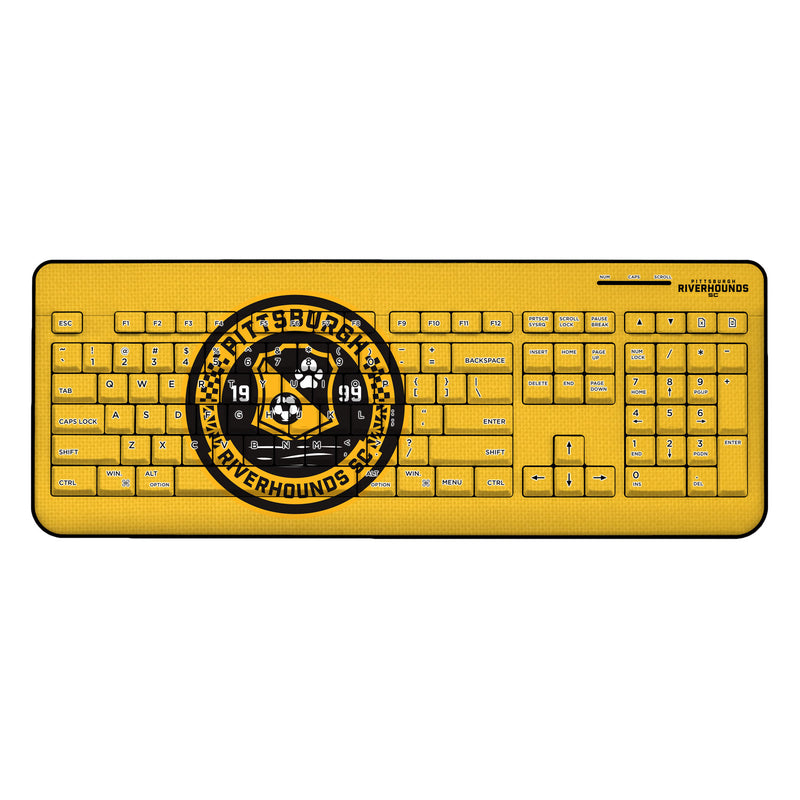 Pittsburgh Riverhounds SC  Solid Wireless USB Keyboard