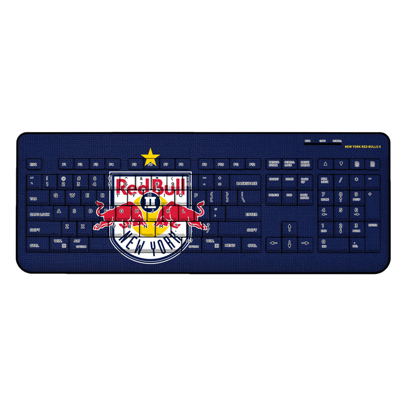 New York Red Bulls II  Solid Wireless USB Keyboard