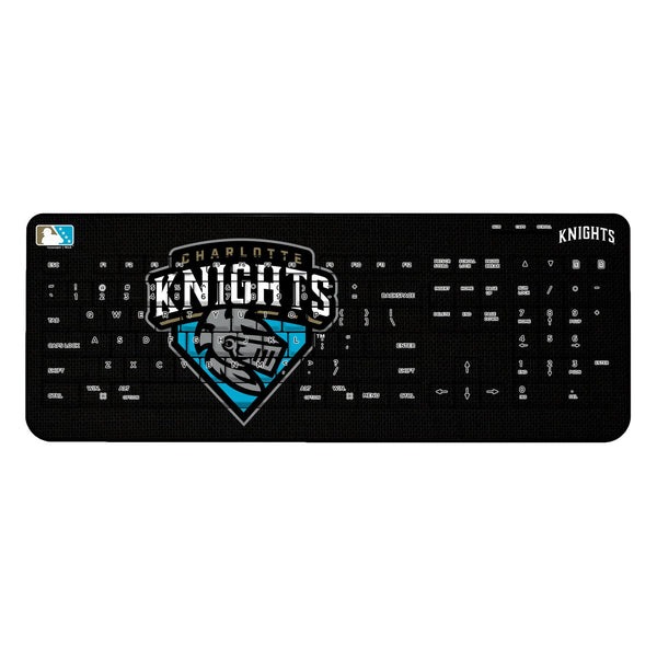Charlotte Knights Solid Wireless USB Keyboard