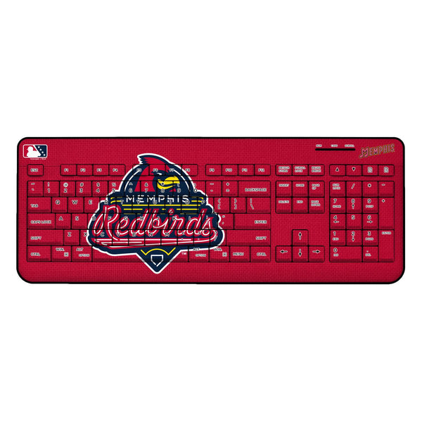 Memphis Redbirds Solid Wireless USB Keyboard