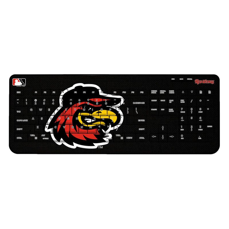 Rochester Red Wings Solid Wireless USB Keyboard