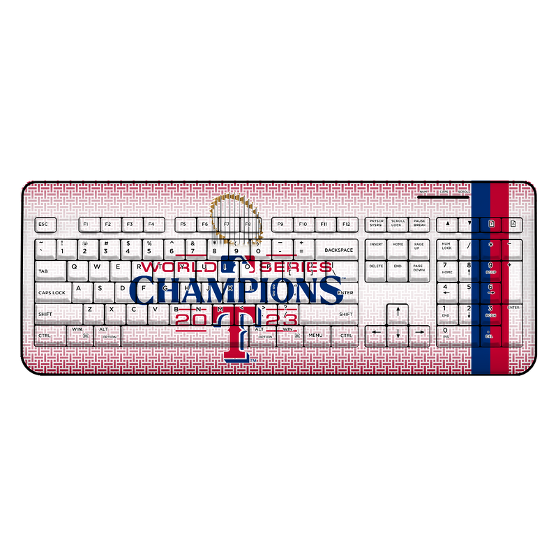 Texas Rangers 2023 MLB World Series Wireless USB Keyboard