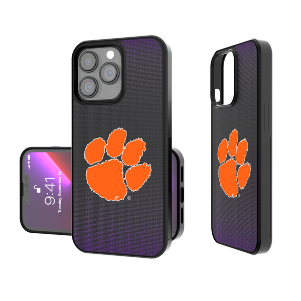 Clemson Tigers Linen iPhone Bump Phone Case
