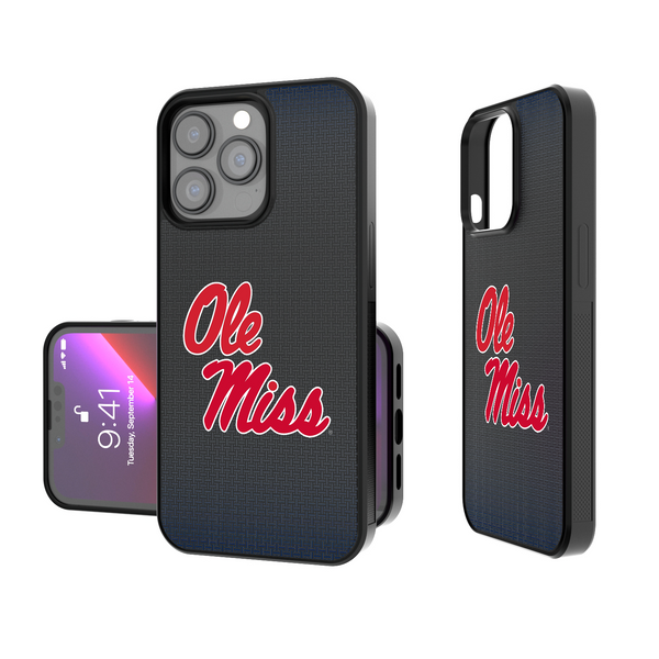 Mississippi Ole Miss Rebels Linen iPhone Bump Phone Case
