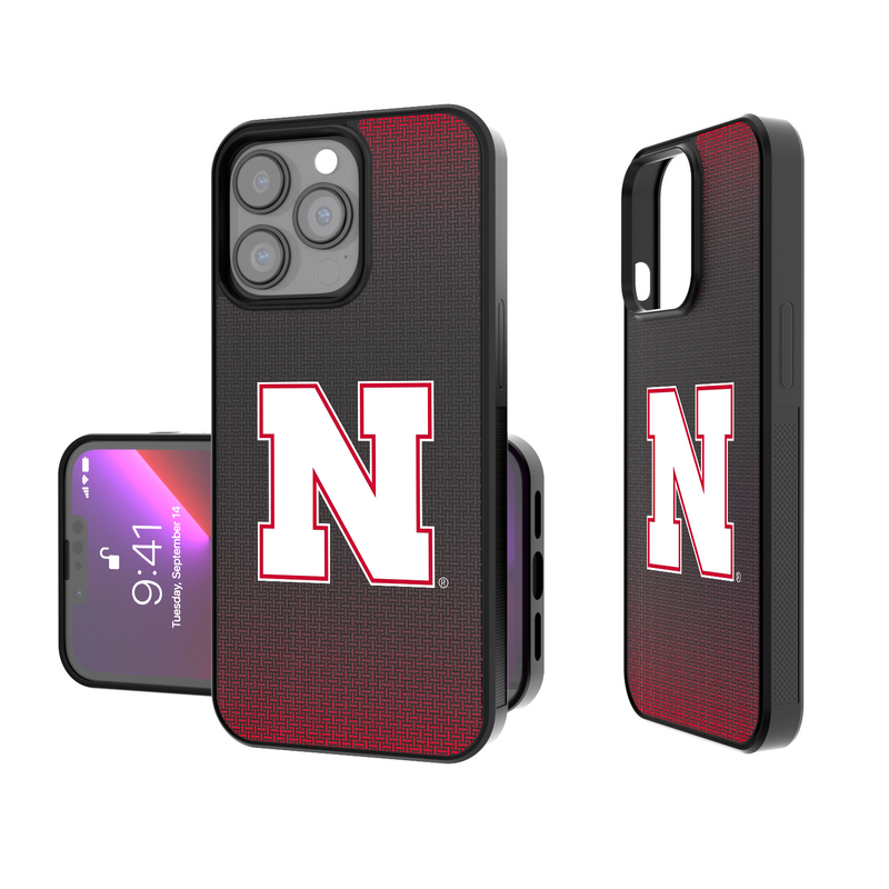 Nebraska Huskers N Linen iPhone Bump Phone Case