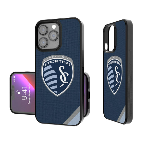 Sporting Kansas City   Diagonal Stripe iPhone Bump Case