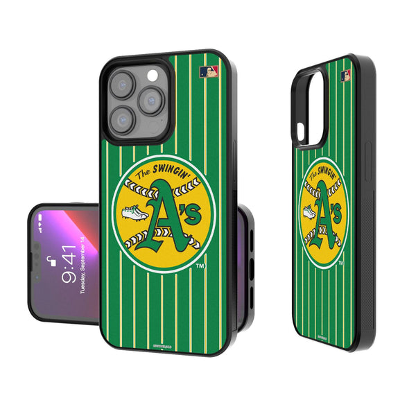 Oakland As 1971-1981 - Cooperstown Collection Pinstripe iPhone Bump Case