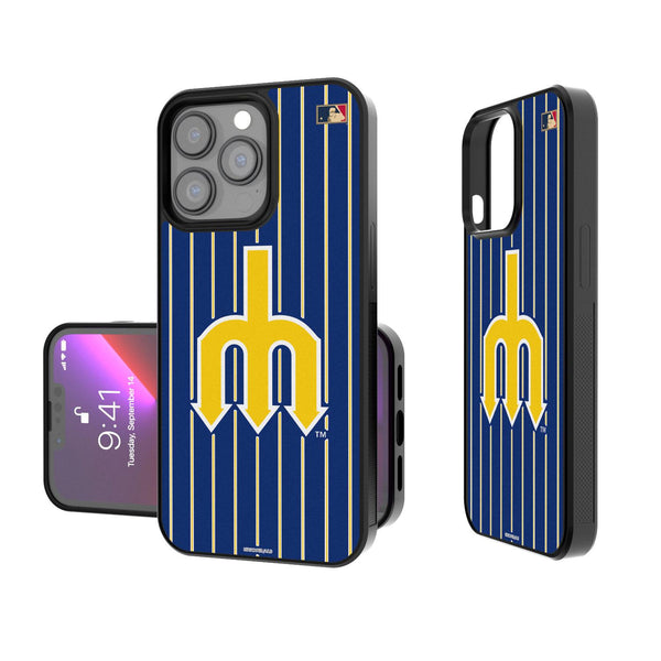 Seattle Mariners 1977-1980 - Cooperstown Collection Pinstripe iPhone Bump Case