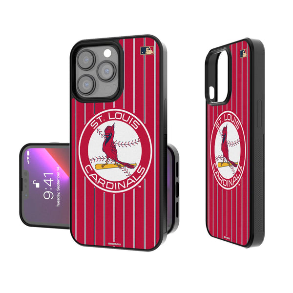 St Louis Cardinals 1966-1997 - Cooperstown Collection Pinstripe iPhone Bump Case