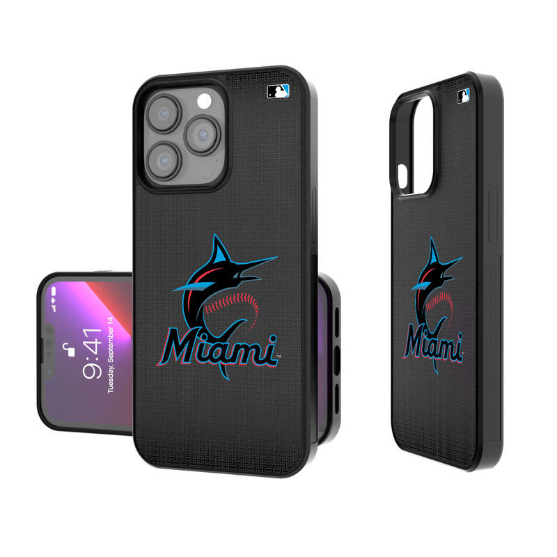 Miami Marlins Linen iPhone Bump Phone Case