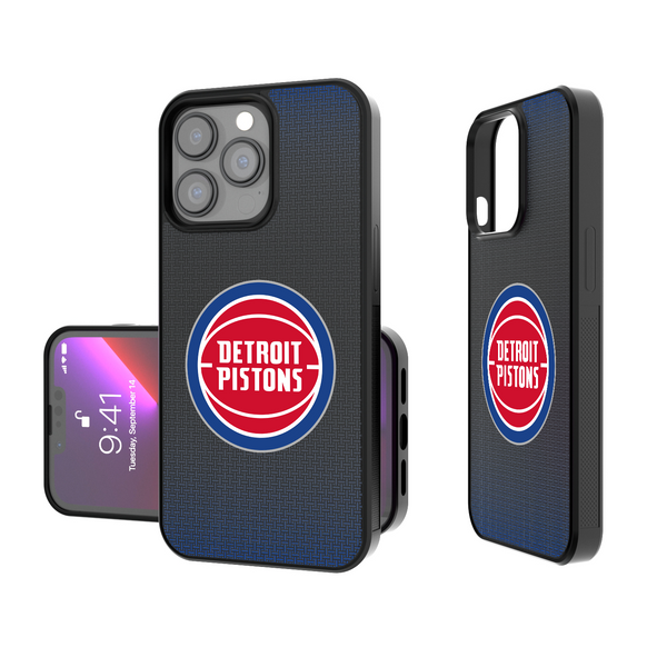 Detroit Pistons Linen iPhone Bump Phone Case