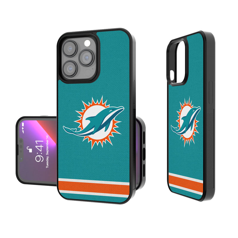 Miami Dolphins Stripe iPhone Bump Case