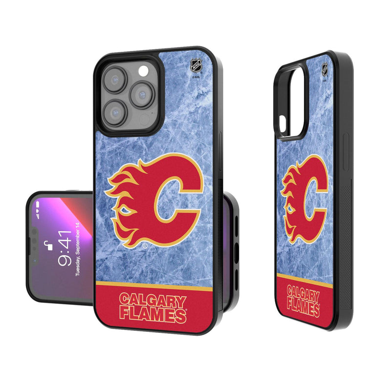 Calgary Flames Ice Wordmark iPhone Bump Case