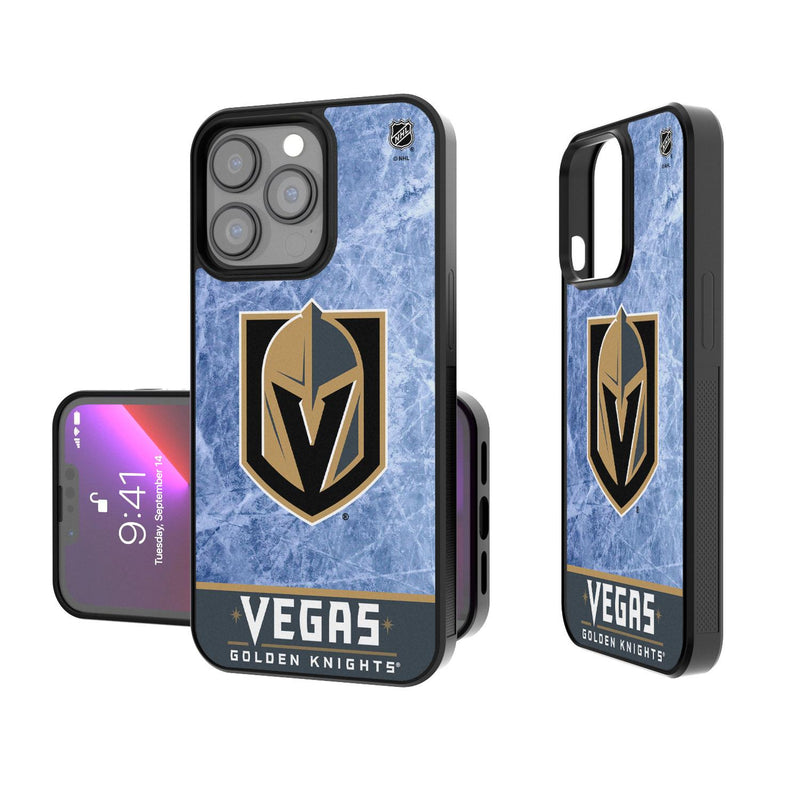 Vegas Golden Knights Ice Wordmark iPhone Bump Case