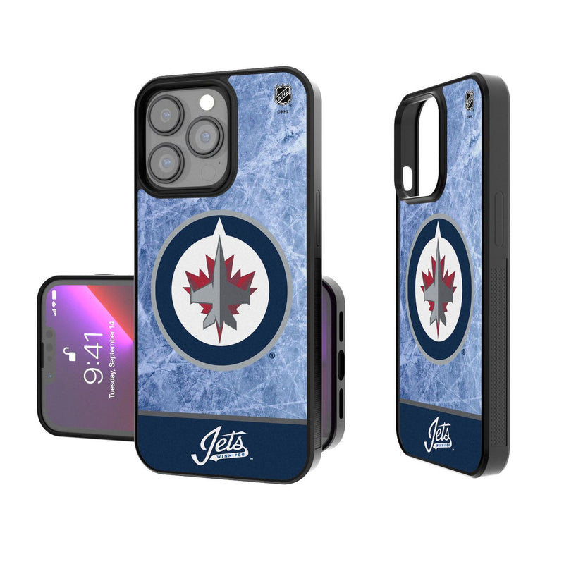 Winnipeg Jets Ice Wordmark iPhone Bump Case