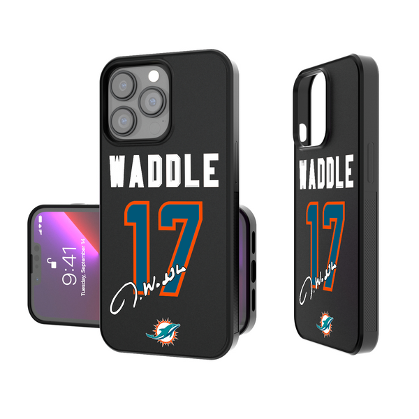 Jaylen Waddle Miami Dolphins 17 Ready iPhone Bump Phone Case