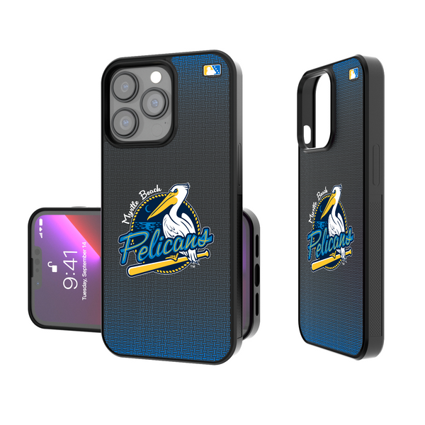 Myrtle Beach Pelicans Linen iPhone Bump Phone Case