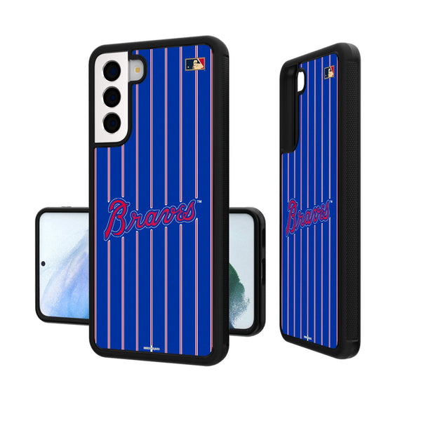 Atlanta Braves Home 2012 - Cooperstown Collection Pinstripe Galaxy Bump Case