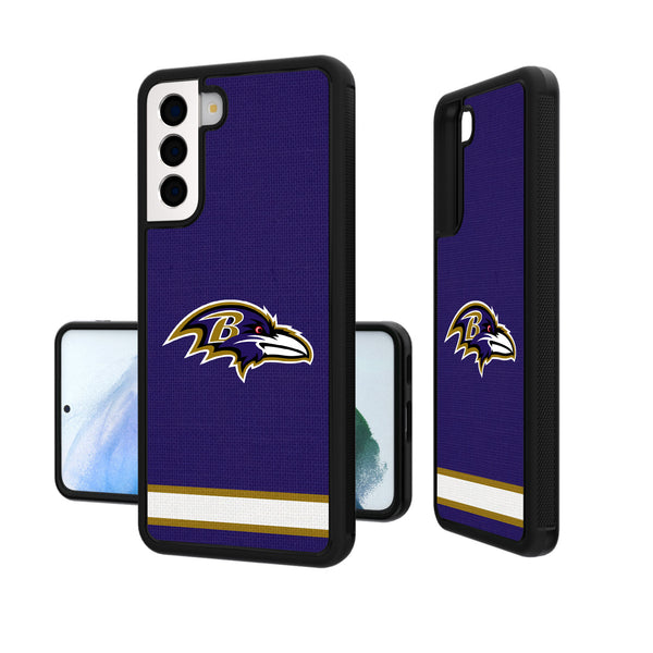 Baltimore Ravens Stripe Galaxy Bump Case