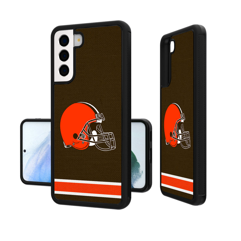 Cleveland Browns Stripe Galaxy Bump Case