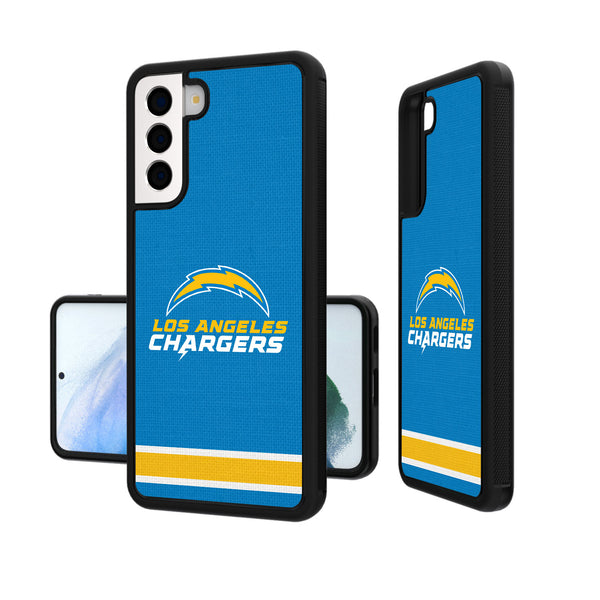 Los Angeles Chargers Stripe Galaxy Bump Case