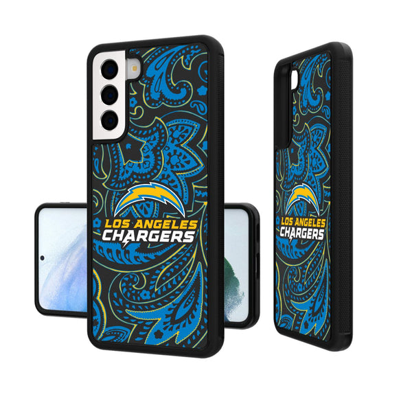 Los Angeles Chargers Paisley Galaxy Bump Case