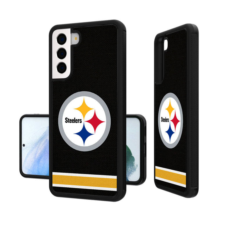 Pittsburgh Steelers Stripe Galaxy Bump Case