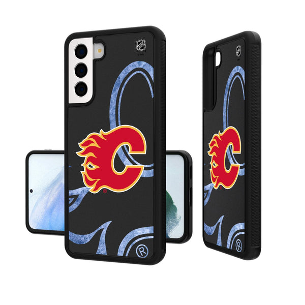 Calgary Flames Ice Tilt Galaxy Bump Case