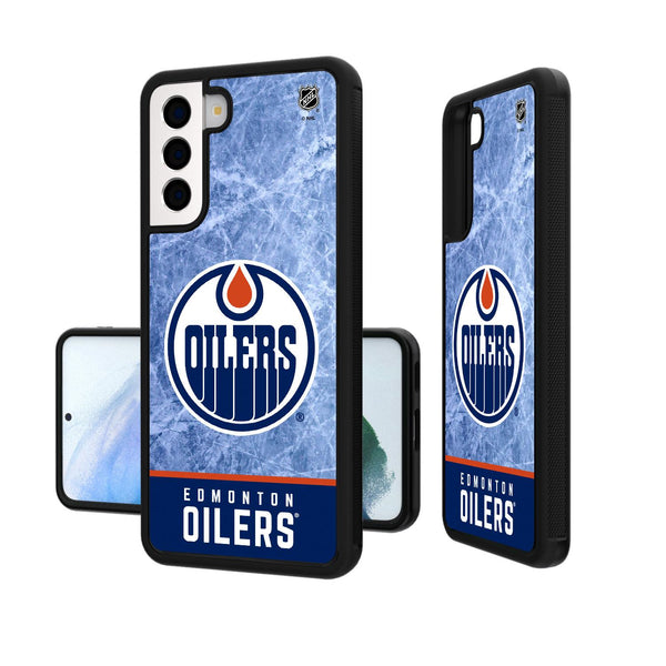 Edmonton Oilers Ice Wordmark Galaxy Bump Case