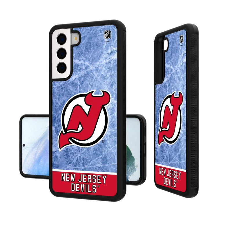 New Jersey Devils Ice Wordmark Galaxy Bump Case
