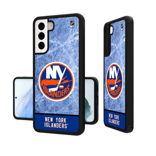 New York Islanders Ice Wordmark Galaxy Bump Case