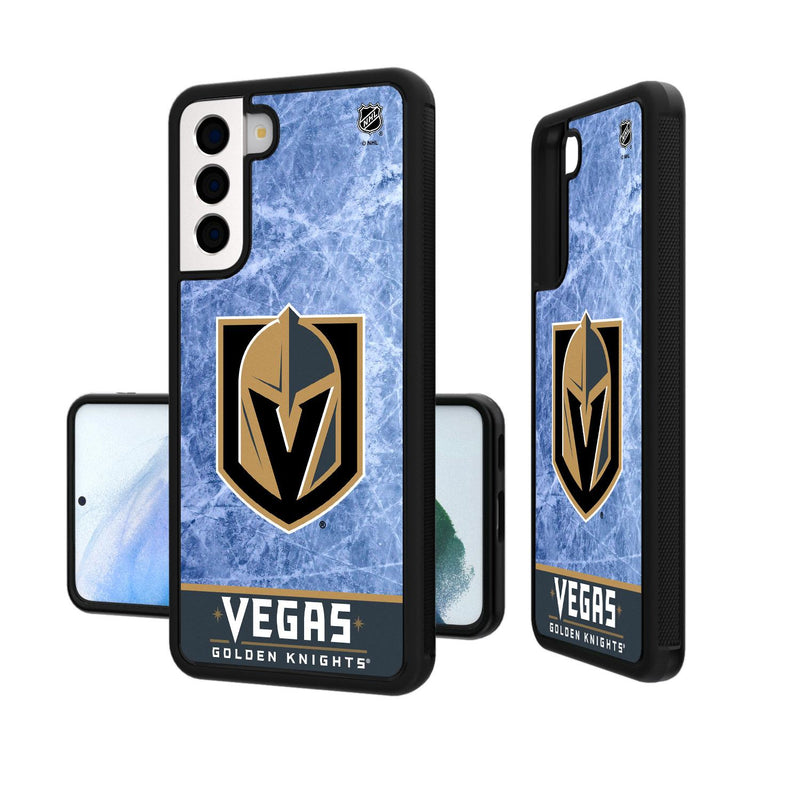 Vegas Golden Knights Ice Wordmark Galaxy Bump Case