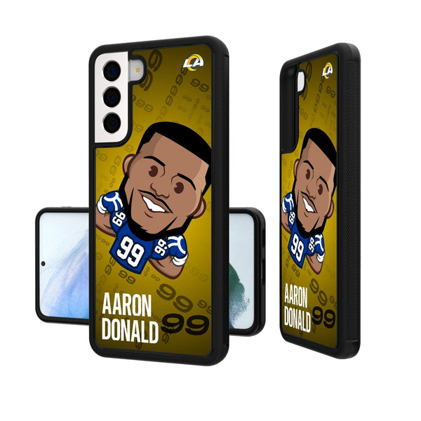 Aaron Donald Los Angeles Rams 99 Emoji Galaxy S20 Bumper Case