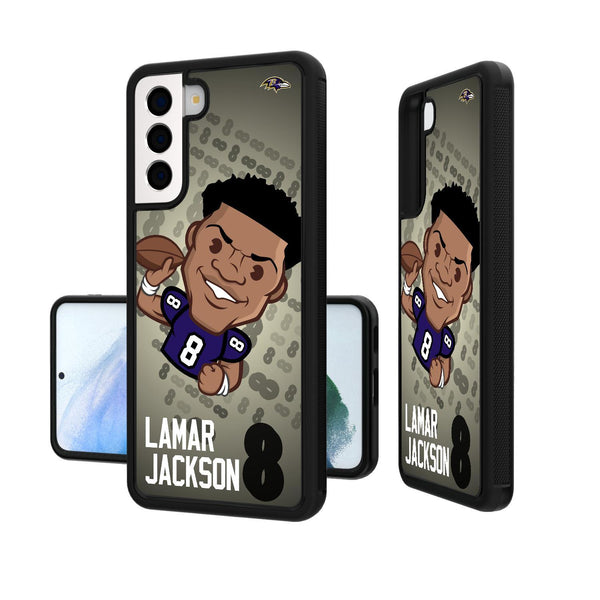 Lamar Jackson Baltimore Ravens 8 Emoji Galaxy S20 Bumper Case