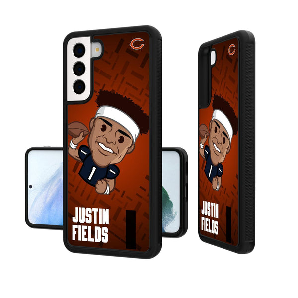 Justin Fields Chicago Bears 1 Emoji Galaxy S20 Bumper Case