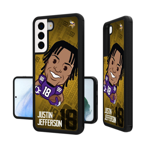 Justin Jefferson Minnesota Vikings 18 Emoji Galaxy S20 Bumper Case