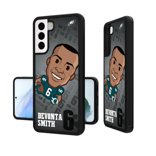 DeVonta Smith Philadelphia Eagles 6 Emoji Galaxy S20 Bumper Case