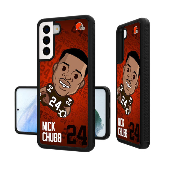 Nick Chubb Cleveland Browns 24 Emoji Galaxy S20 Bumper Case