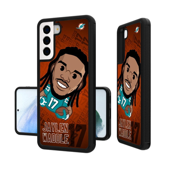 Jaylen Waddle Miami Dolphins 17 Emoji Galaxy S20 Bumper Case