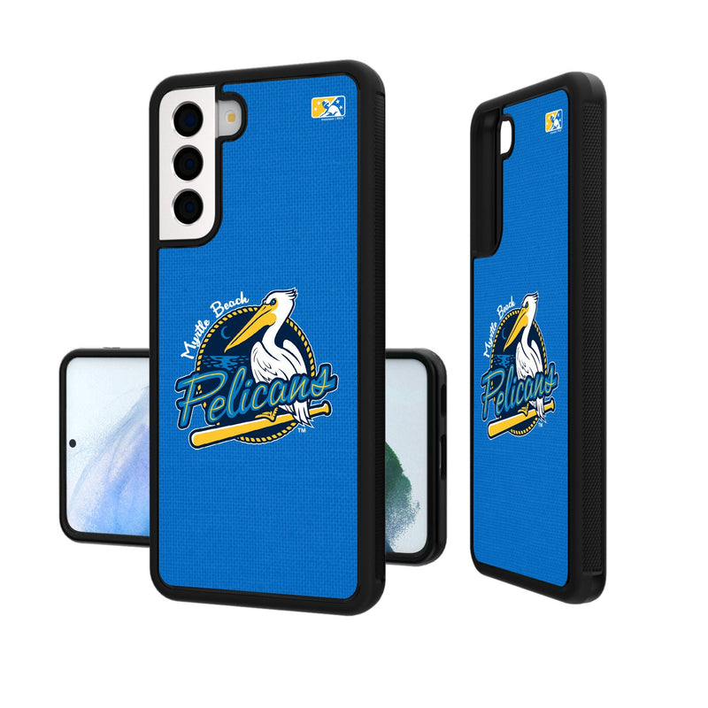 Myrtle Beach Pelicans Solid Galaxy Bump Case