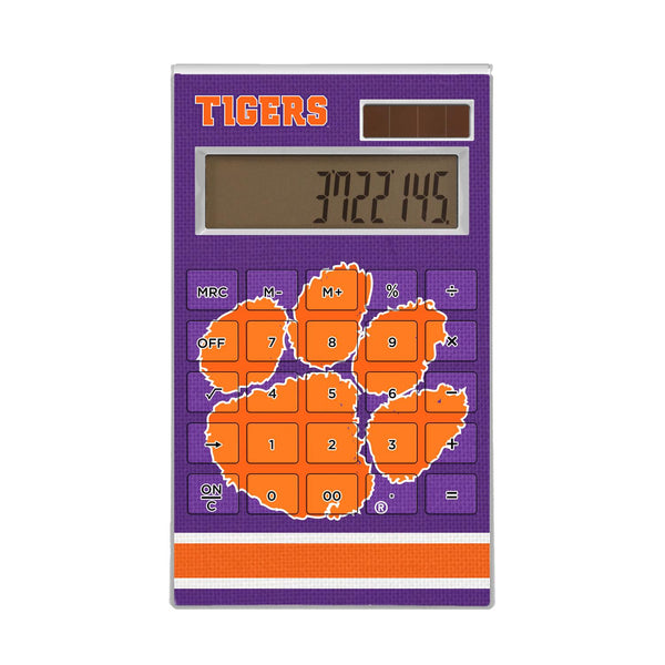 Clemson Tigers Stripe Desktop Calculator