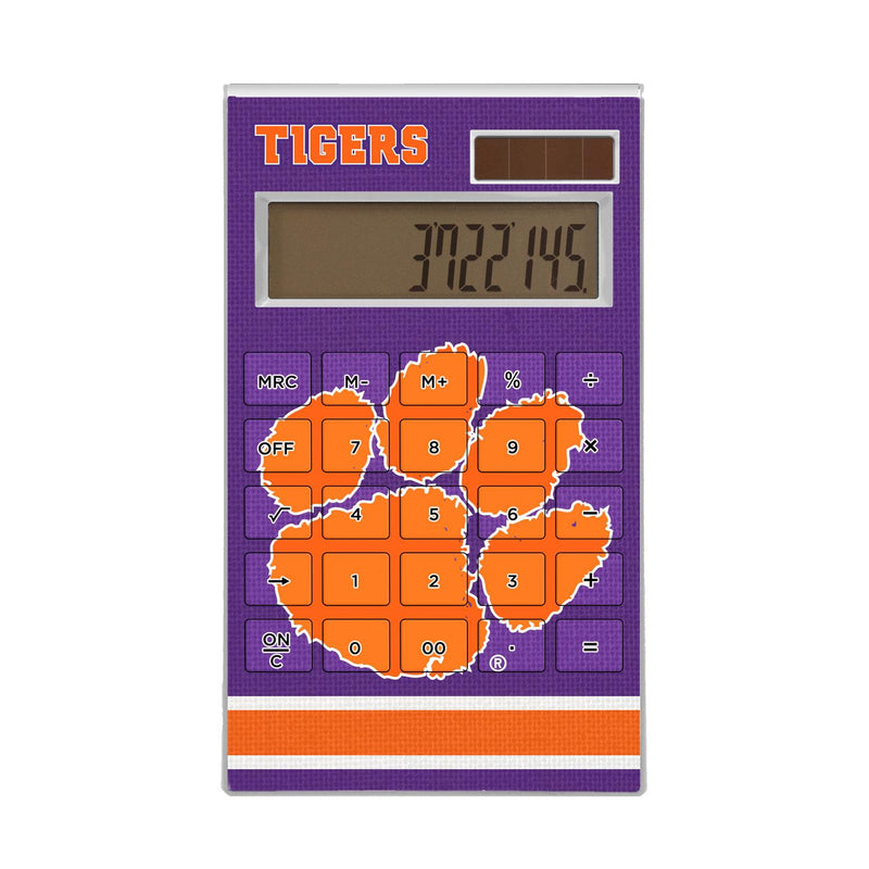 Clemson Tigers Stripe Desktop Calculator