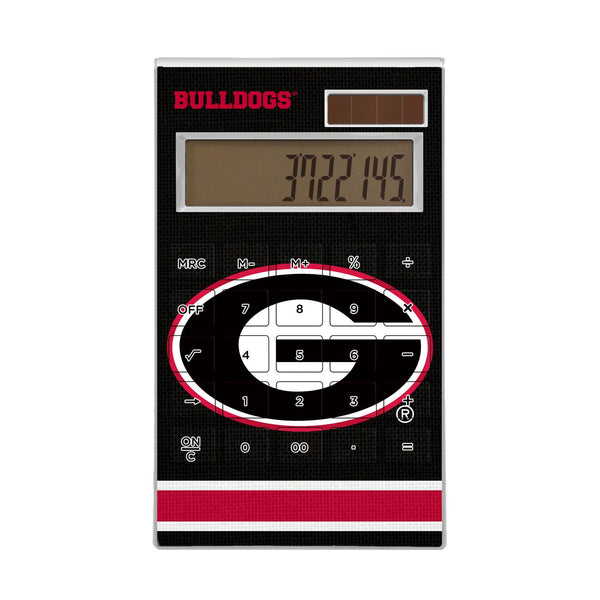 Georgia Bulldogs Stripe Desktop Calculator
