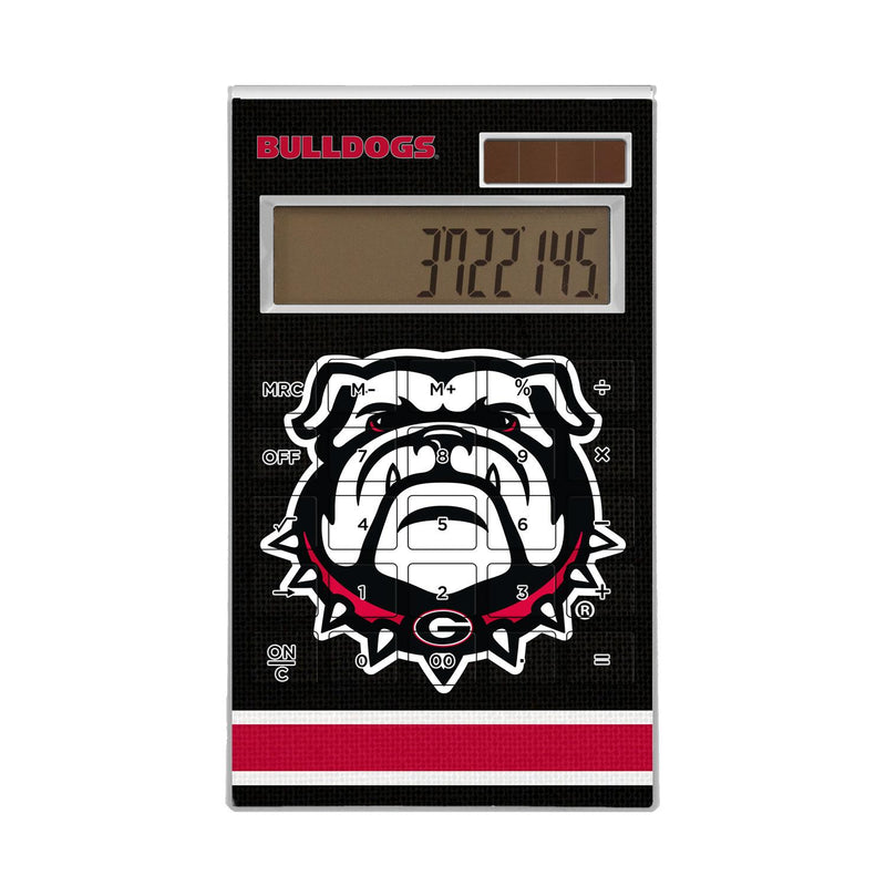 Georgia Bulldogs Stripe Desktop Calculator