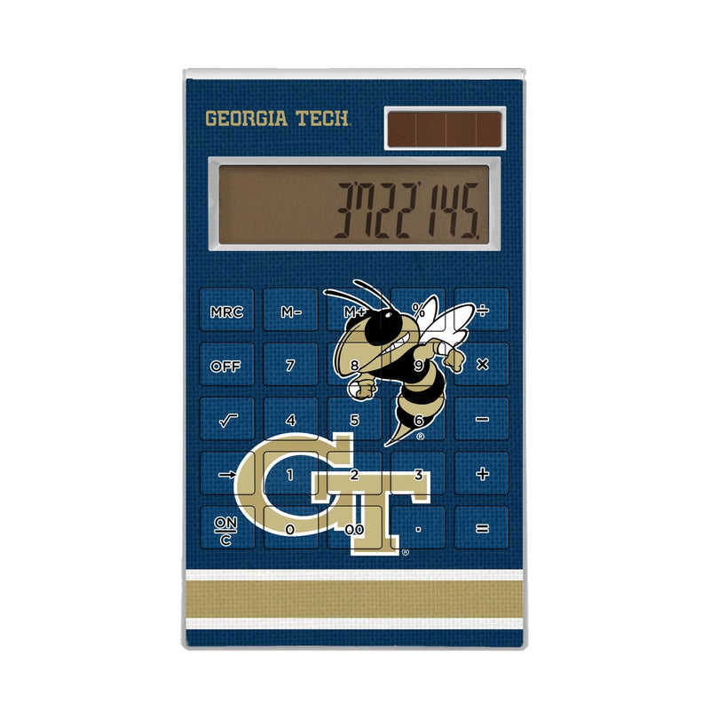 Georgia Tech Yellow Jackets Stripe Desktop Calculator